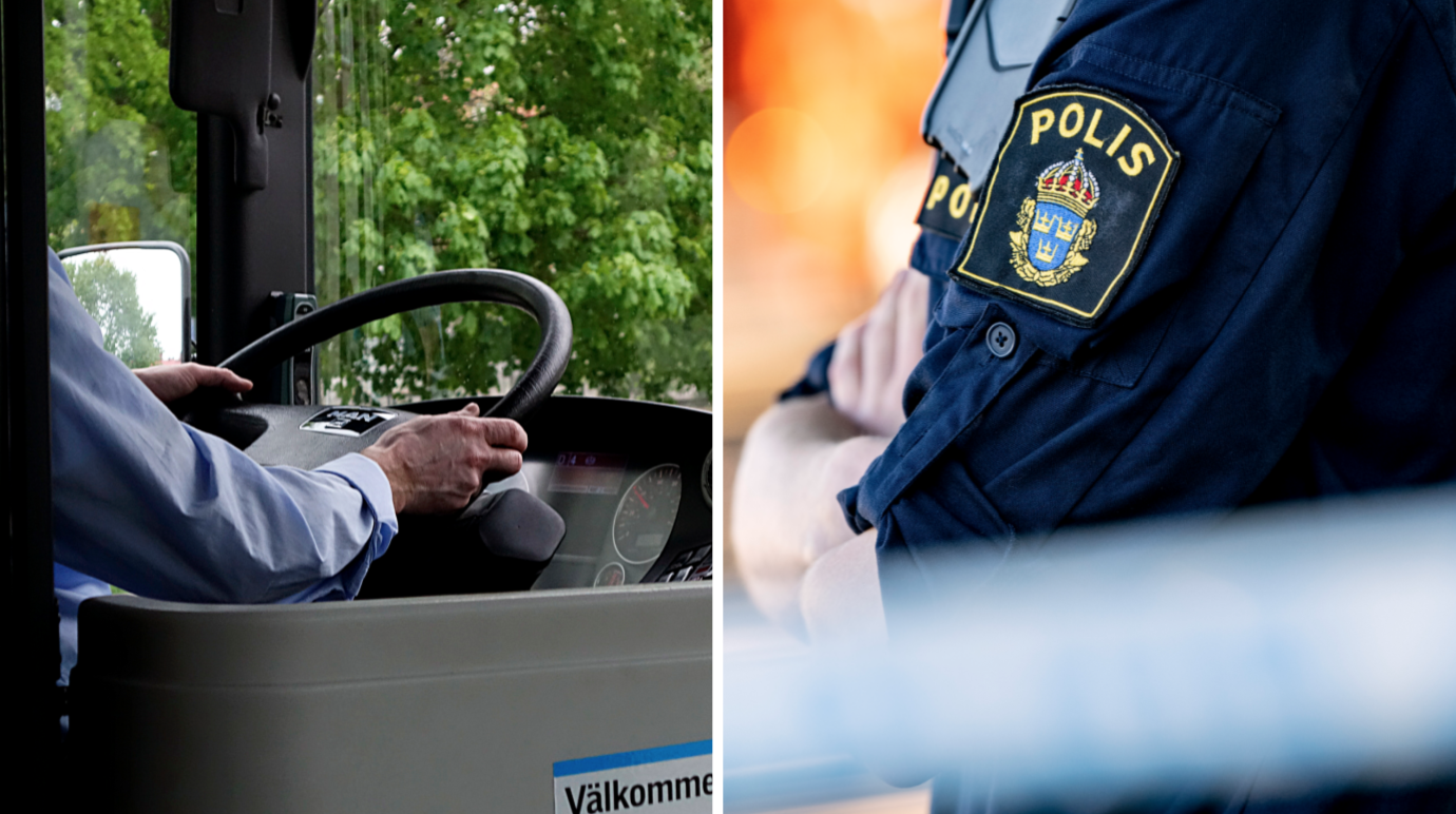 Buss, Sverige, polis